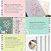 3 Pack A6 Refill Paper, 45 Sheets/Pack, 2Pc s Binder Pockets A6 Size 6 Hole Ruler Clear Page Marker Neon Index Tabs for A6 6 Holes Journal Diary Notebooks Refill