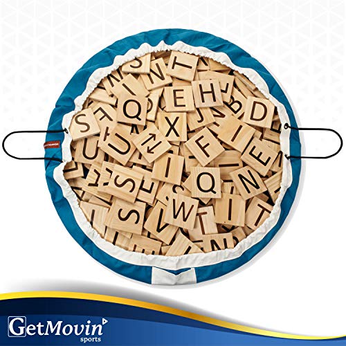 GIGANTAGRAMS 146 Giant Size Wooden ABC Tiles - Ultimate Educational Montessori Word Game - Indoor & Outdoor - Practice Spelling, Used for Schools, Group Events, Parties, Bbqs, Reunions