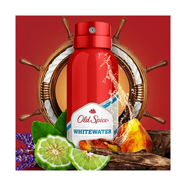 Old Spice Whitewater Deodorant Body Spray | Pack of 6 (6 x 150 ml) | Deodorant Spray Without Aluminium for Men | Men's…