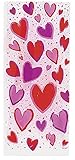 Valentine's Day Hearts Cellophane Bags, 20ct
