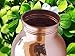 Prisha India Craft Pure Copper Water Bottle/Handmade Leak Proof Copper Vessel for Travel/JointFree Insulated Copper Thermos with Ayurvedic Health Benefits, 30 Ounce