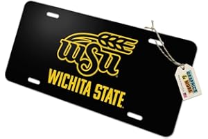 GRAPHICS & MORE Wichita State Secondary Logo Novelty Metal Vanity Tag License Plate