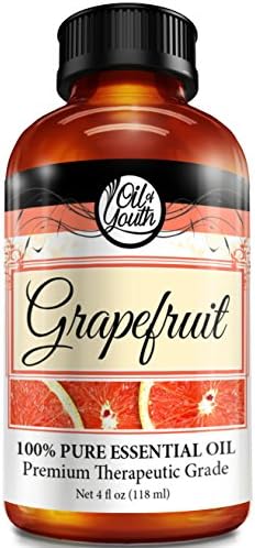 Oil of Youth Grapefruit Essential Oil Pure Best Therapeutic Grade, Large, 4 Fluid Ounce