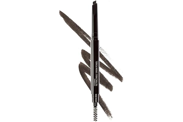 wet n wild Ultimate Eyebrow Retractable Definer Pencil, Dual-Sided, Fine Tip, Shapes, Defines, Fills Brows Makeup - Dark Brow