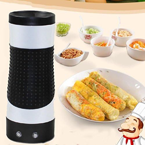 FDegage Hands-Free Automatic Electric Vertical Nonstick Easy Quick Egg Cooker Egg Roll Machine (White)