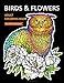 Birds & Flowers Coloring Book: An Adult Coloring Book with Birds and Flowers Pattern Collection for Relaxation and Stress Relief: Hummingbirds, Owls, Eagles, Jays, and More by 