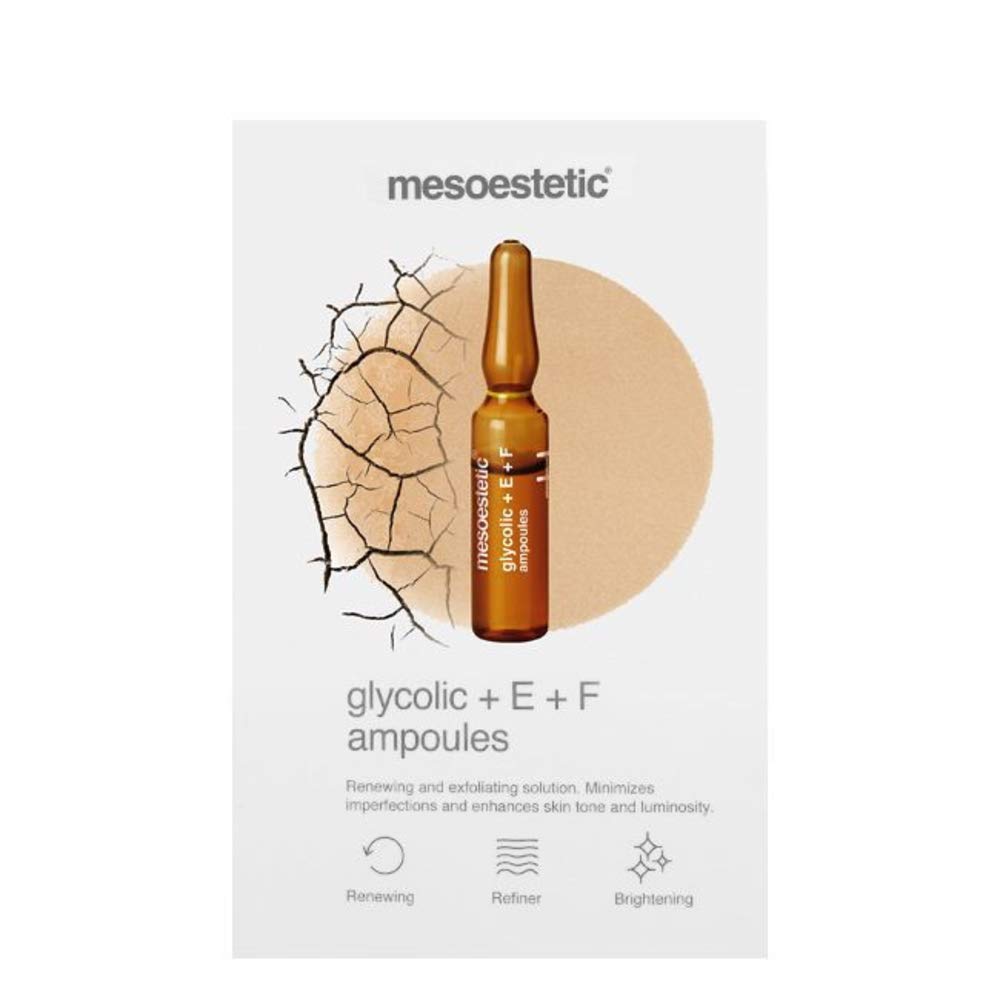 Mesoestetic Glycol E+F Ampoules (10x2 ml) Renewing Exfoliating Solution
