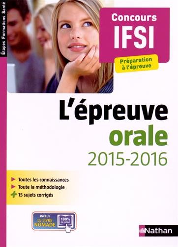 L' épreuve orale 2015-2016