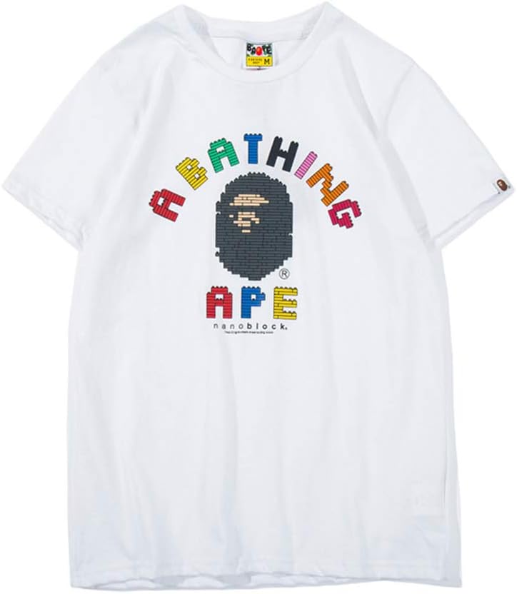 Girls Mens Boy's Casual T Shirt Round Collar Crewneck T Shirt Sleeve Camo Tees