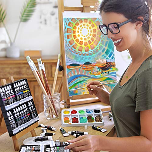 image for Zenacolor ⭐ Acrylic Paint Set, 24 Acrylic Paints, 24 Tubes of 0.4 oz