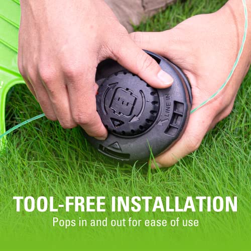 Greenworks 0.080" Dual Line Bump Feed Replacement String Trimmer Line