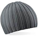 Beechfield Mens Chunky Knit Beany Ski Beanie Hat