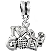 LaBenie Dangle I Love Golf Charm
