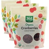 365 by Whole Foods Market, Organic Dried Sweetened Cranberries, 8 Ounce (Pack of 3)