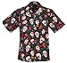 Sugar Skulls Calaveras Day of the Dead Hawaiian Camp Shirt by David Carey (L)