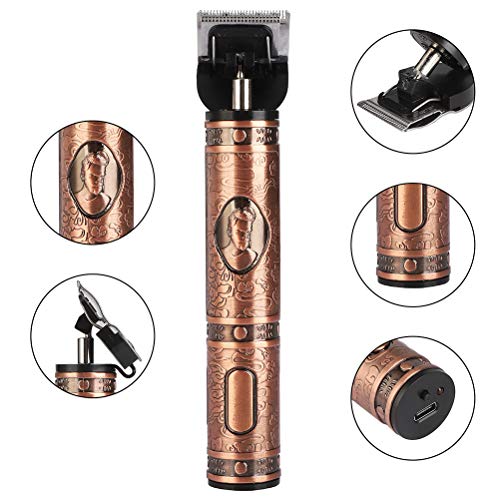 YOUKUKE T-Blade Trimmer,Electric Hair Clipper for Men Pro Clippers Barber Accessories Grooming Waterproof Rechargeable Cordless Close Cutting T-Blade Trimmer Baldhead Clipper