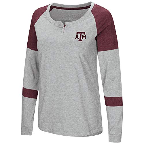 Colosseum Womens Texas A&M Aggies Long Sleeve Raglan Tee Shirt - S