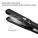 Professional 450F Ceramic Vapor Steam Hair Straightener with Argan Oil Infusion Steam Flat Iron Ceramic Vapor Fast Heating Iron (Color:Black)