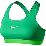 Nike Womens Pro Classic Bra (Medium, SPRING LEAF/VOLTAGE GREEN/WHITE)