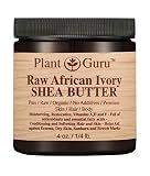 African Shea Butter Raw Unrefined 100% Pure Natural Organic Ivory Grade A - 4 oz - DIY Body Butters, Lotion, Cream, lip Balm & Soap Making Supplies, Eczema & Psoriasis Aid, Stretch Mark Product