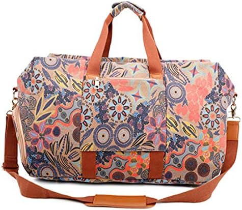 Gimay Weekend Travel Bag Women Overnight Duffle Canvas Tote Bags … (Vintage Brown) 4 Gimay Weekend Travel Bag Women Overnight Duffle Canvas Tote Bags … (Vintage Brown)
