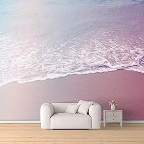 Wall Mural Romantic Beach Removable Wallpaper Wall Sticker for Bedroom Living Room - 66x96 inches