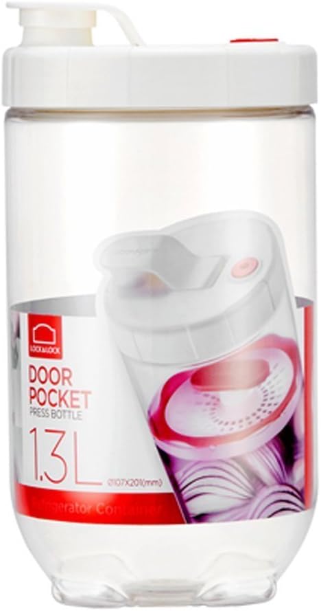 LOCK n LOCK Inteorak Clear Pickle Jar / Ferment Storage Container / 1.3L Clear Type /Make Sauerkraut, Kimchi, Pickles Or Any Fermented Probiotic Foods. Ferment Vegetables