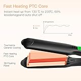 BESTOPE Hair Straightener 1.75 inch Wide Plate Flat Iron with Ceramic Instant Heat Up 450°F for Healthy Silky Hair( Dual Voltage, Auto Shut)