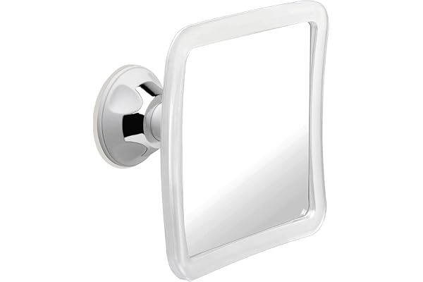 Mirrorvana Fogless Shower Mirror for Fog Free Shaving with Upgraded Suction Cup, Shatterproof Surface and 360° Swivel, 6.3 x