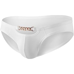 Mens Low Rise Bulge Pouch Briefs Metal Waistband Athletic Supporters | Ultra Thin, Sexy See Through, Low Waist, Lightweight,