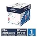 Hammermill Tidal 20lb Copy Paper, 8.5 x 11, 3 Hole Punch, Express Pack, 2,500 Sheets, No Ream Wrap, Made in USA, Sustainably Sourced From American Family Tree Farms, 92 Bright, Acid Free, 163130