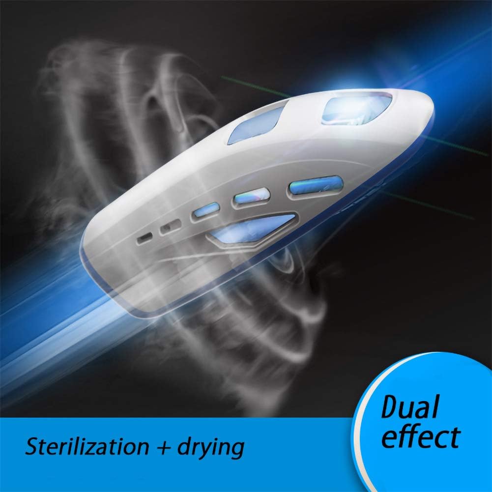 Shoe Sterilizer, 2-in-1 Shoe Dryer & Sanitizer with 8,000 Hours of Lamp Life, Fits Any Shoe Size, Boot Dryer and Shoe Sanitizer, Light Sanitizer for Hat, Footwear, Cars, Blue, Small…: Shoes