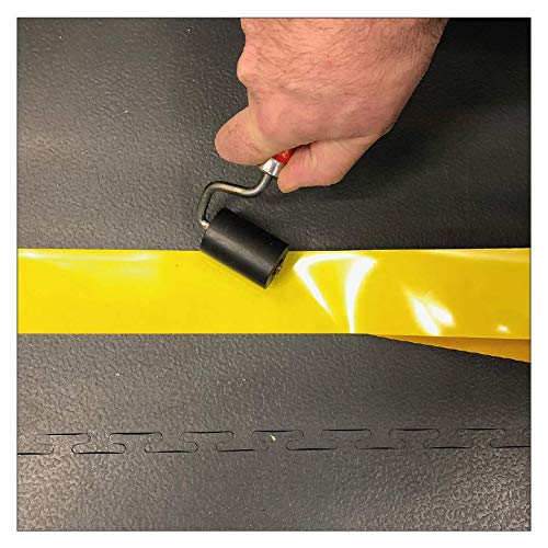 Self Adhesive Floor Marking Strips 1290mm x 50mm / Waiting Line / Floor Marking Strips / Holding Line (10, Yellow)