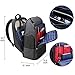 BOPai 36L Unisex Travel Backpack for Men 17 inch Laptop Backpack with USB Charging Port Flight Approved Carry on Backpack Grey