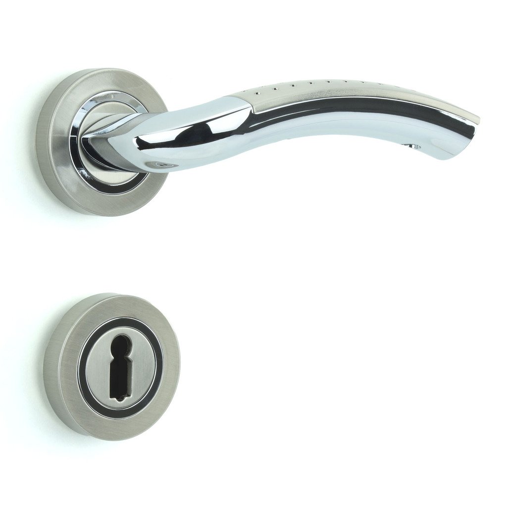 Gache De Porte M4TEC ZB8 Gâche D'angle En Acier Inoxydable Brillant Avec Alvéole Plastique Robuste, Durable Poignée De Porte Intérieure