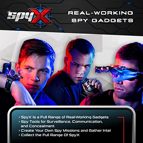 SpyX / Spy Recon Watch. 8-Function Spy Toy Watch: Led Spot Light, Stopwatch, Alarm, Decoder, Secret Message Paper & Capsules, and Motion Alarm. Perfect Addition for Your spy Gear Collection!