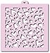 Cookie Stencil set Hearts, 6 pcs