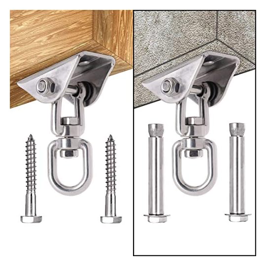 Awroutdoor Ganchos de Techo, Tarea Pesada 360 ° Girar Anclaje de Techo