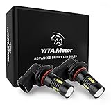 YITAMOTOR 2x H10 9145 9140 LED Fog Light Bulbs, Max 60W 1200 Lumens High Power Chipsets for DRL or Fog Lights Xenon White 6000k