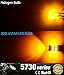 JDM ASTAR Super Bright 5730 Chipsets 7440 7441 LED Bulbs with Projector,Amber Yellow