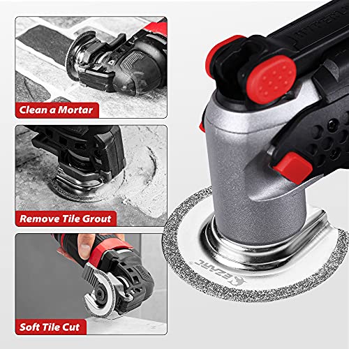 EZARC Oscillating Multi Tool Semi Circle Diamond Blades, Diamond