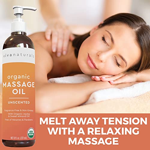 Certified Organic Massage Oil Naturally Derived and NonGreasy
