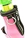 Beer Bottle Chuggie With Two Pockets, Holds Phone, Keys and Accesories, 3mm High Quality Neoprene (Pink)