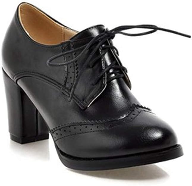 AIMILUX Women�s Lace Up Platform Oxford Pump
