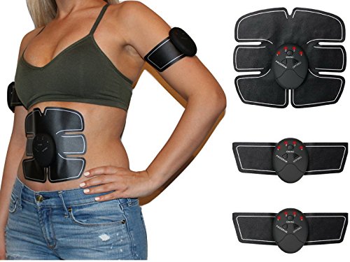 Muscle Toner, Abdominal Toning Belt, EMS Abs Trainer Wireless Body Gym Workout Home Office Fitness Equipment For Abdomen/Arm/Leg Training Men Women