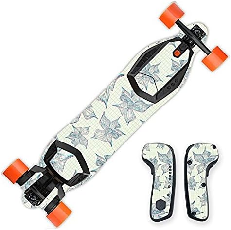 MightySkins Protective Vinyl Skin Decal for Boosted Board 2nd Gen Wrap Cover Sticker Skins 3d Flowers - Sticker Graphic - Auto, Wall, Laptop, Cell Sticker