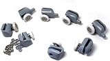 Linwnil 8pcs Shower Door Rollers Runners Wheels Pulleys for 20-27mm Cabinets view 8