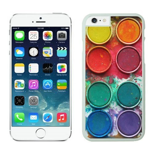 Iphone 6 Cases;cute Iphone 6 Case,watercolor Sets Witeh Brushes Iphone 6 Plus Cases White