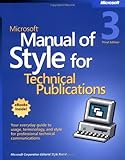 Microsoft Manual of Style for Technical Publications by 