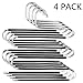 Space Saving Pants Hangers - 4 Pack S-Type Non-Slip Scarf Hangers for Jeans & Pants